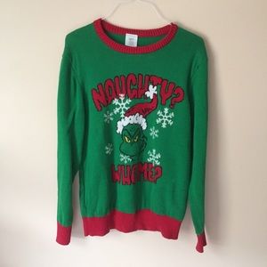 🎄The grinch green & red Christmas crew sweater🎄